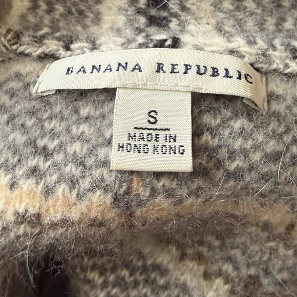 NWOT Banana Republic Women XS/S Wool Angora Rabbit Hair Fringe Cardigan Jacket - Picture 8 of 8